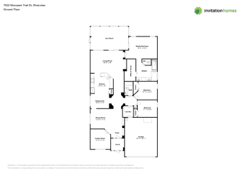 Floor plan 1 for 7922 Moccasin Trail Dr