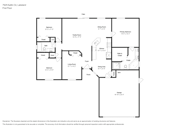 Floor plan 1 for 7925 Kaitlin Cir