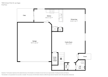 Floor plan 1 for 7929 Crimson Point St