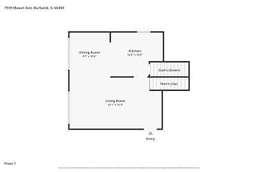 Floor plan 1 for 7939 Mason Ave
