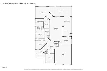 Floor plan 1 for 796 Lake Cummings Blvd