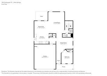 Floor plan 1 for 798 Rockingham Dr