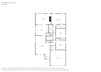 Floor plan 1 for 8008 Settlement Dr