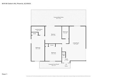 Floor plan 1 for 8018 W Osborn Rd