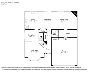 Floor plan 1 for 8024 185th Street Ct E