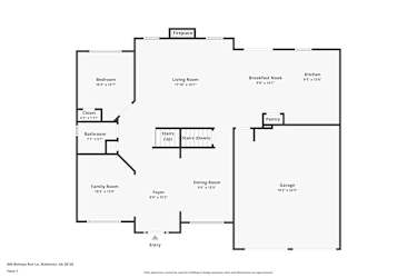 Floor plan 2 for 809 Bishops Run Ln