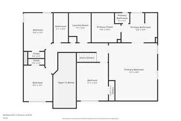Floor plan 1 for 809 Bishops Run Ln
