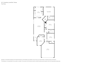 Floor plan 1 for 8111 Canterbury Lake Blvd