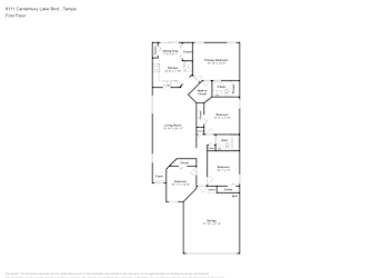 Floor plan 1 for 8111 Canterbury Lake Blvd