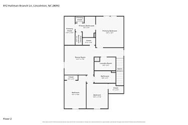 Floor plan 2 for 812 Hallman Branch Ln