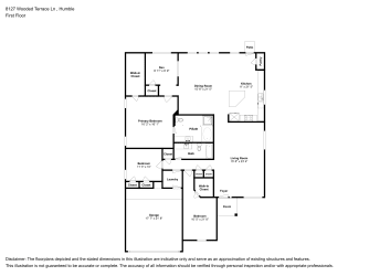 Floor plan 1 for 8127 Wooded Terrace Ln