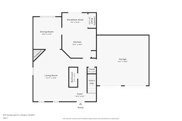Floor plan 1 for 8157 Sterling Lakes Dr