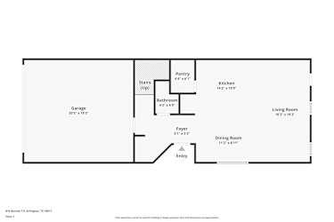 Floor plan 1 for 816 Bonnet Trl