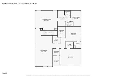 Floor plan 2 for 820 Hallman Branch Ln