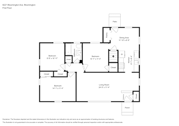 Floor plan 2 for 8221 Bloomington Ave