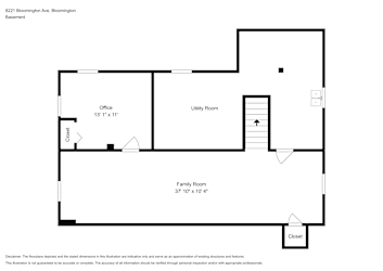 Floor plan 1 for 8221 Bloomington Ave