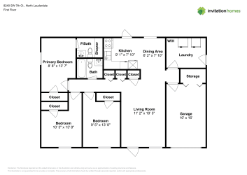 Floor plan 1 for 8240 SW 7th Ct