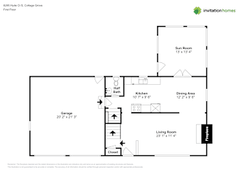 Floor plan 2 for 8285 Hyde Ct S