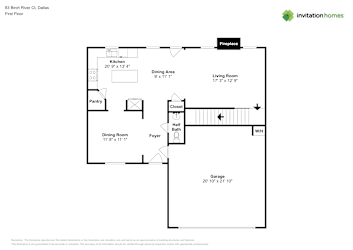 Floor plan 1 for 83 Birch River Ct