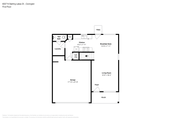 Floor plan 1 for 8307 N Sterling Lakes Dr
