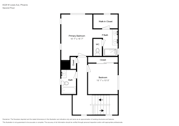 Floor plan 2 for 8329 W Lewis Ave