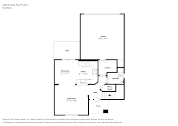 Floor plan 1 for 8329 W Lewis Ave