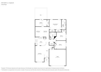 Floor plan 1 for 833 Shell Ln