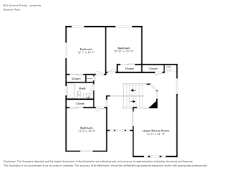 Floor plan 2 for 833 Summit Pointe