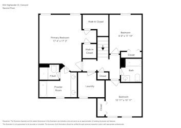 Floor plan 2 for 834 Highlander Ct
