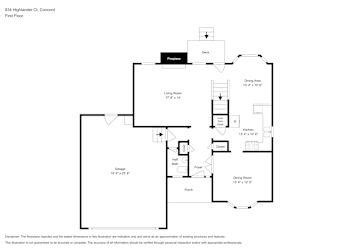 Floor plan 1 for 834 Highlander Ct