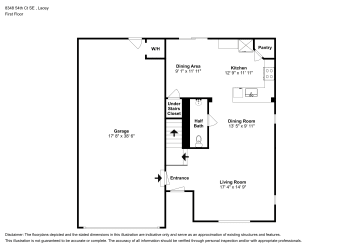Floor plan 1 for 8348 54th Ct SE