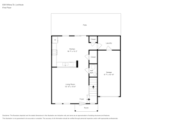 Floor plan 1 for 838 Willow Dr