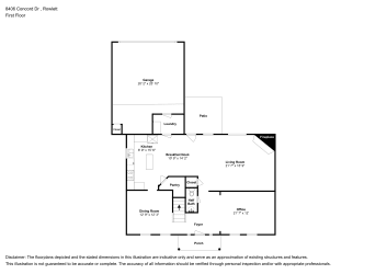 Floor plan 1 for 8406 Concord Dr