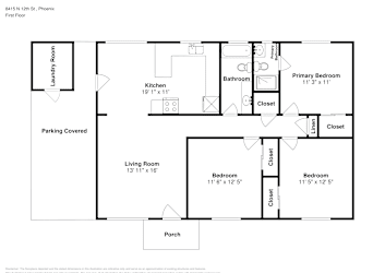 Floor plan 1 for 8415 N 12th St