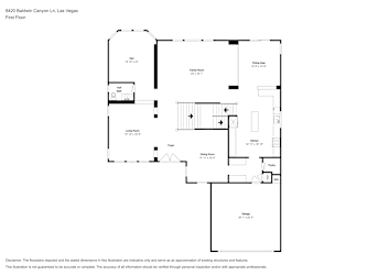 Floor plan 1 for 8420 Baldwin Canyon Ln