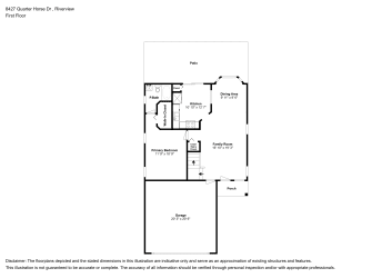 Floor plan 1 for 8427 Quarter Horse Dr
