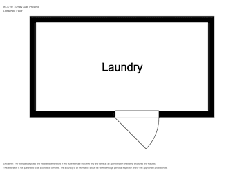 Floor plan 1 for 8437 W Turney Ave