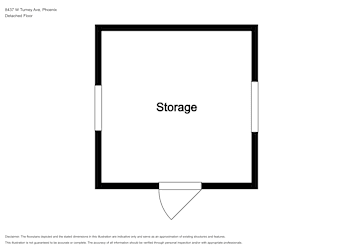 Floor plan 2 for 8437 W Turney Ave