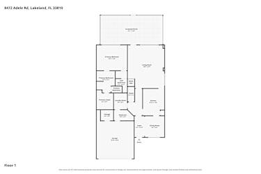 Floor plan 1 for 8472 Adele Rd