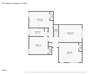 Floor plan 2 for 8472 Adele Rd