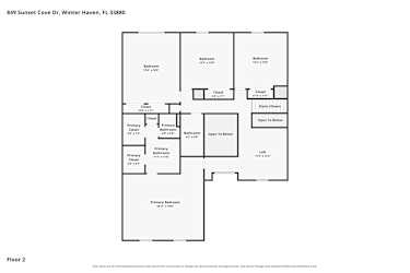 Floor plan 2 for 849 Sunset Cove Dr