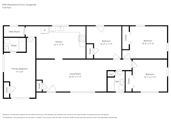 Floor plan 1 for 8490 Meadowbrook Dr