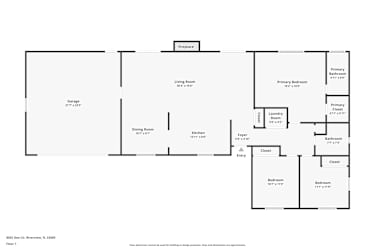 Floor plan 1 for 8502 Dee Cir