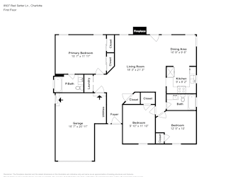 Floor plan 1 for 8507 Red Setter Ln