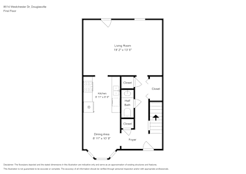 Floor plan 1 for 8514 Westchester Dr