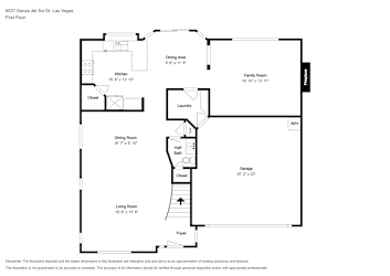 Floor plan 1 for 8537 Danza del Sol Dr
