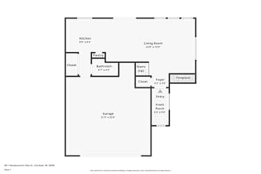 Floor plan 1 for 8611 Meadowmont View Dr