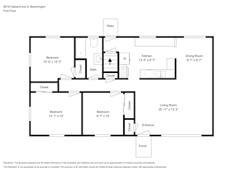 Floor plan 3 for 8616 Oakland Ave S