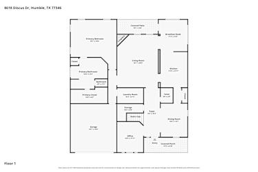 Floor plan 1 for 8618 Discus Dr