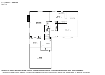 Floor plan 1 for 8618 Wheeler Dr